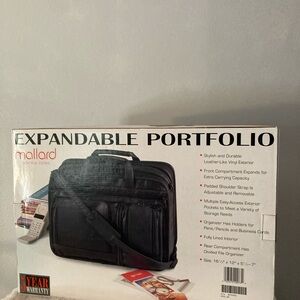 Mallard Black Men’s or Women’s Expandable Business Bag